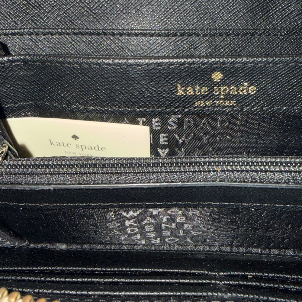 Kate Spade Black and Cream Colorblock Wallet - Picture 8 of 8